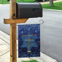 Hanukkah Jewish Festival Garden Flag Meronah With Star Of David - Wonder Print Shop