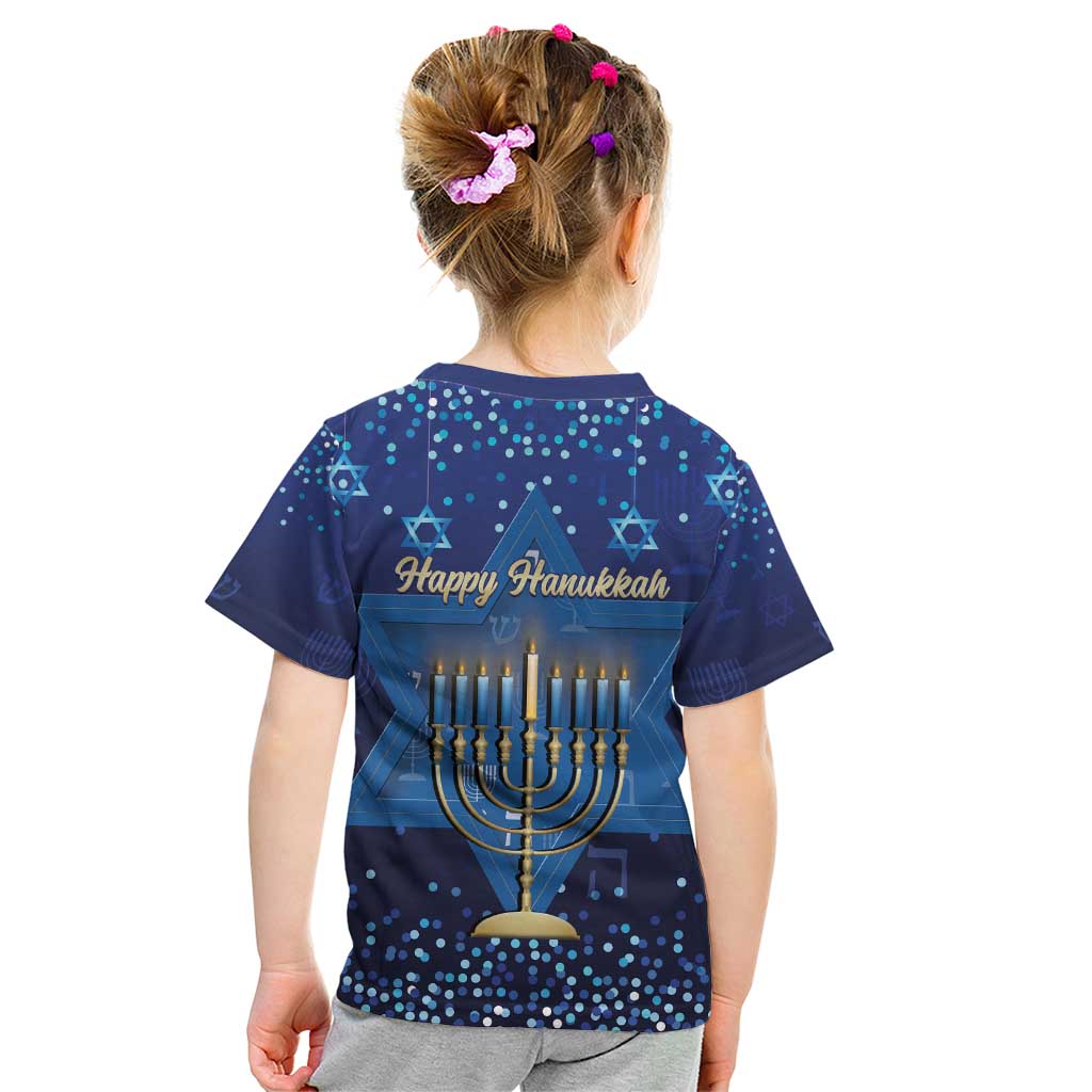 Hanukkah Jewish Festival Kid T Shirt Meronah With Star Of David - Wonder Print Shop