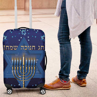 Hanukkah Jewish Festival Luggage Cover Meronah With Star Of David - Wonder Print Shop