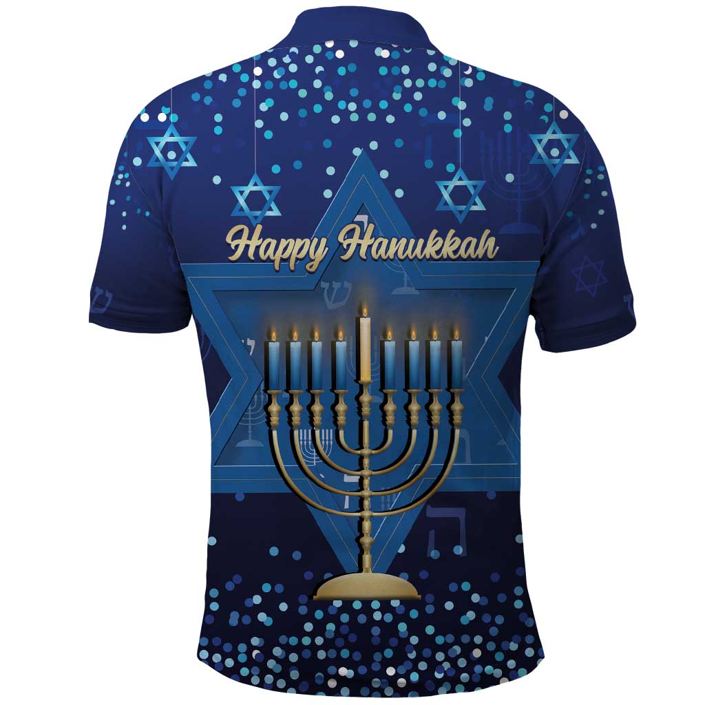 Hanukkah Jewish Festival Polo Shirt Meronah With Star Of David - Wonder Print Shop