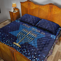 Hanukkah Jewish Festival Quilt Bed Set Meronah With Star Of David - Wonder Print Shop