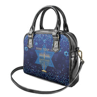Hanukkah Jewish Festival Shoulder Handbag Meronah With Star Of David