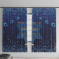 Hanukkah Jewish Festival Window Curtain Meronah With Star Of David - Wonder Print Shop