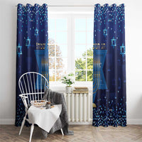 Hanukkah Jewish Festival Window Curtain Meronah With Star Of David - Wonder Print Shop