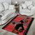 Happy International Women's Day Area Rug African Women With Ethnic Pattern