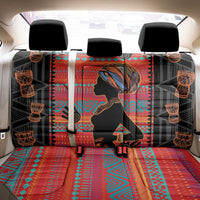 Happy International Women's Day Back Car Seat Cover African Women With Ethnic Pattern