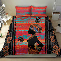 Happy International Women's Day Bedding Set African Women With Ethnic Pattern