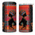 Happy International Women's Day 4 in 1 Can Cooler Tumbler African Women With Ethnic Pattern