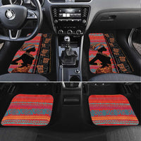 Happy International Women's Day Car Mats African Women With Ethnic Pattern