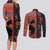 Happy International Women's Day Couples Matching Long Sleeve Bodycon Dress and Long Sleeve Button Shirt African Women With Ethnic Pattern