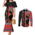 Happy International Women's Day Couples Matching Mermaid Dress and Long Sleeve Button Shirt African Women With Ethnic Pattern