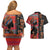 Happy International Women's Day Couples Matching Off Shoulder Short Dress and Hawaiian Shirt African Women With Ethnic Pattern