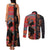 Happy International Women's Day Couples Matching Tank Maxi Dress and Long Sleeve Button Shirt African Women With Ethnic Pattern
