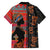 Happy International Women's Day Family Matching Off The Shoulder Long Sleeve Dress and Hawaiian Shirt African Women With Ethnic Pattern