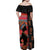 Happy International Women's Day Family Matching Off Shoulder Maxi Dress and Hawaiian Shirt African Women With Ethnic Pattern