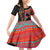 Happy International Women's Day Family Matching Off Shoulder Short Dress and Hawaiian Shirt African Women With Ethnic Pattern