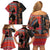 Happy International Women's Day Family Matching Off Shoulder Short Dress and Hawaiian Shirt African Women With Ethnic Pattern