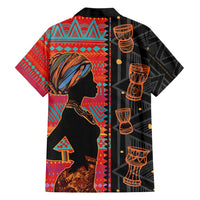 Happy International Women's Day Family Matching Short Sleeve Bodycon Dress and Hawaiian Shirt African Women With Ethnic Pattern