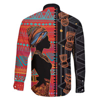 Happy International Women's Day Family Matching Short Sleeve Bodycon Dress and Hawaiian Shirt African Women With Ethnic Pattern