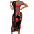 Happy International Women's Day Family Matching Short Sleeve Bodycon Dress and Hawaiian Shirt African Women With Ethnic Pattern