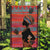Happy International Women's Day Garden Flag African Women With Ethnic Pattern