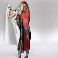 Happy International Women's Day Hooded Blanket African Women With Ethnic Pattern