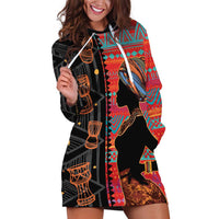 Happy International Women's Day Hoodie Dress African Women With Ethnic Pattern