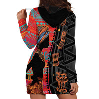 Happy International Women's Day Hoodie Dress African Women With Ethnic Pattern