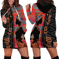 Happy International Women's Day Hoodie Dress African Women With Ethnic Pattern