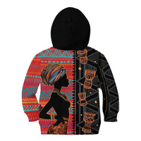 Happy International Women's Day Kid Hoodie African Women With Ethnic Pattern