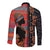 Happy International Women's Day Long Sleeve Button Shirt African Women With Ethnic Pattern