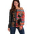 Happy International Women's Day Off Shoulder Sweater African Women With Ethnic Pattern