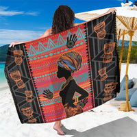 Happy International Women's Day Sarong African Women With Ethnic Pattern - Wonder Print Shop