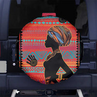 Happy International Women's Day Spare Tire Cover African Women With Ethnic Pattern - Wonder Print Shop