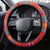 Happy International Women's Day Steering Wheel Cover African Women With Ethnic Pattern - Wonder Print Shop