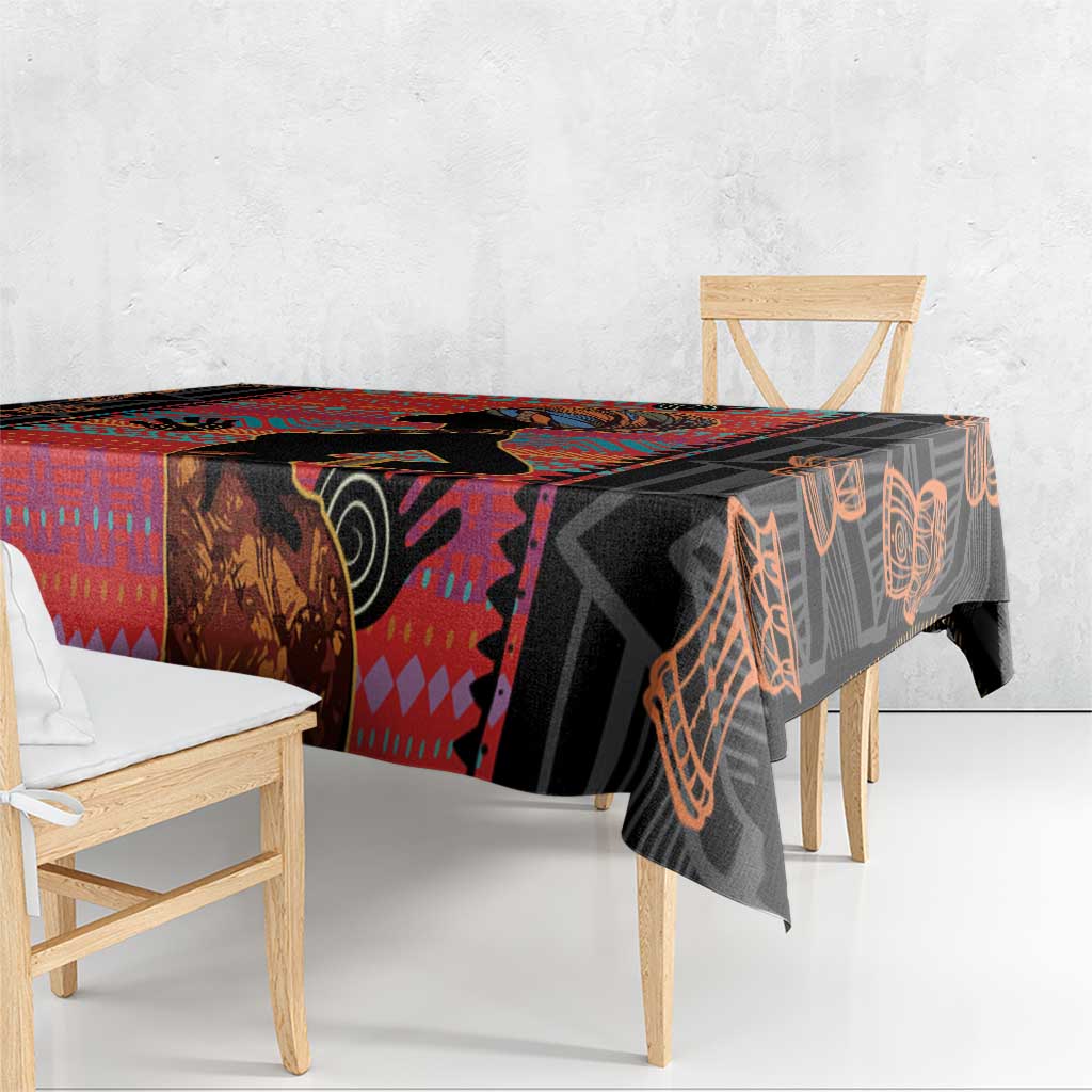 Happy International Women's Day Tablecloth African Women With Ethnic Pattern - Wonder Print Shop
