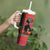 Happy International Women's Day Tumbler With Handle African Women With Ethnic Pattern - Wonder Print Shop
