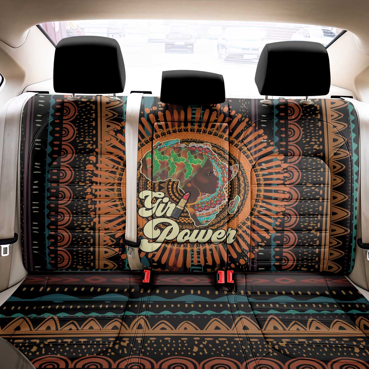 Black Girl Power Back Car Seat Cover Happy International Women's Day