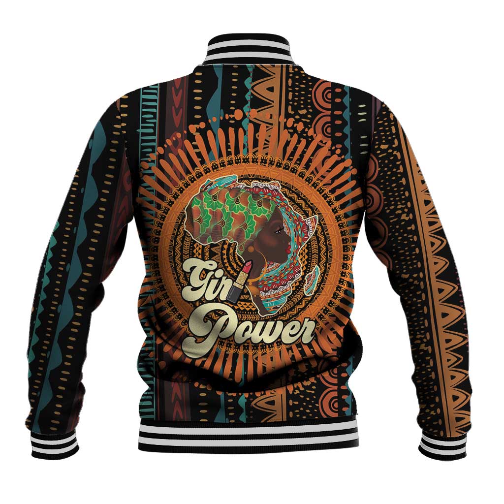 Black Girl Power Baseball Jacket Happy International Women's Day