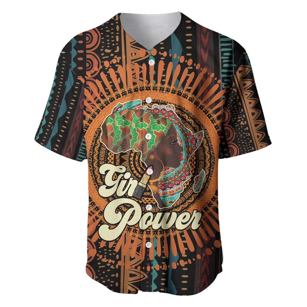 Black Girl Power Baseball Jersey Happy International Women's Day