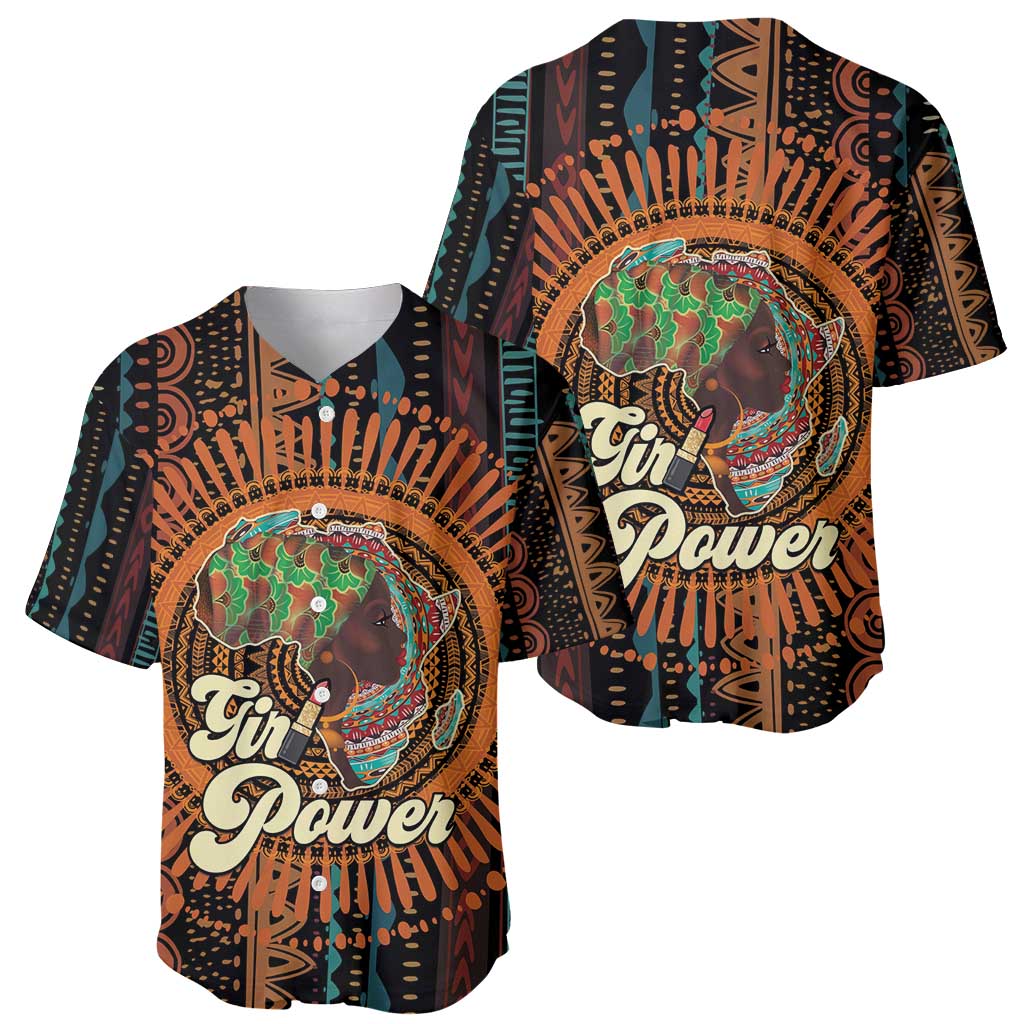 Black Girl Power Baseball Jersey Happy International Women's Day