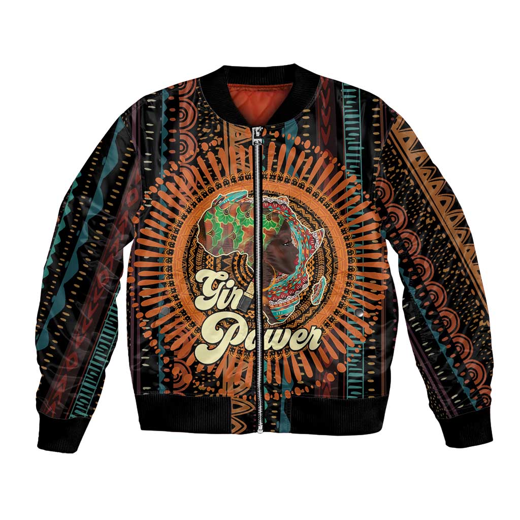 Black Girl Power Bomber Jacket Happy International Women's Day