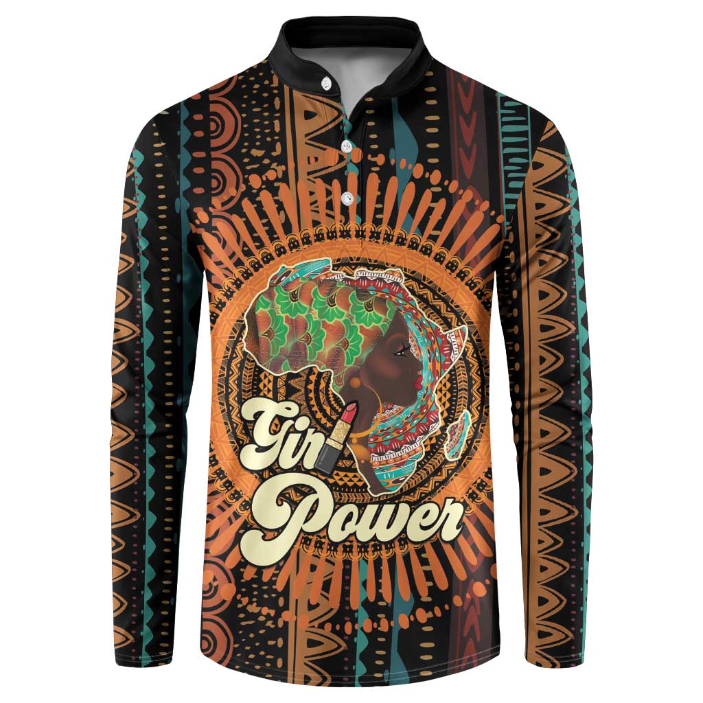 Black Girl Power Button Sweatshirt Happy International Women's Day