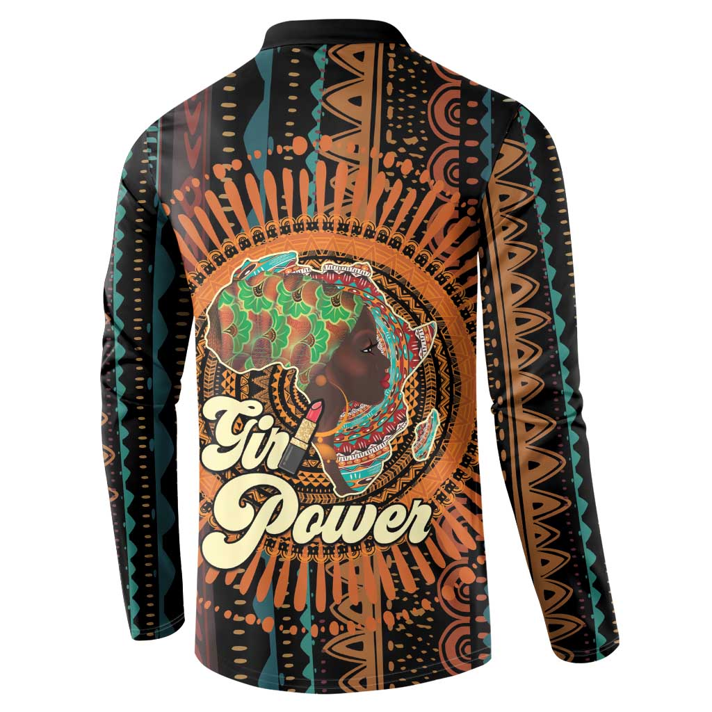 Black Girl Power Button Sweatshirt Happy International Women's Day