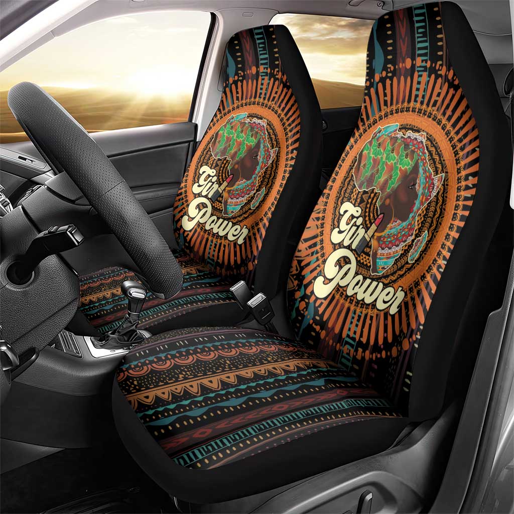 Black Girl Power Car Seat Cover Happy International Women's Day