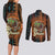 Black Girl Power Couples Matching Long Sleeve Bodycon Dress and Long Sleeve Button Shirt Happy International Women's Day