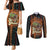 Black Girl Power Couples Matching Mermaid Dress and Long Sleeve Button Shirt Happy International Women's Day