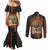 Black Girl Power Couples Matching Mermaid Dress and Long Sleeve Button Shirt Happy International Women's Day