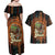 Black Girl Power Couples Matching Off Shoulder Maxi Dress and Hawaiian Shirt Happy International Women's Day