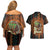 Black Girl Power Couples Matching Off Shoulder Short Dress and Hawaiian Shirt Happy International Women's Day